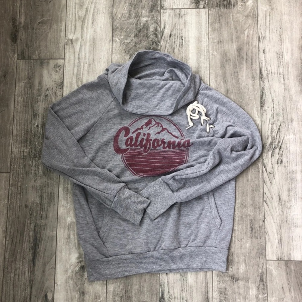 Soft knit California cowl neck sweater